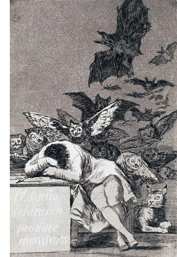 The Sleep of Reason Produces Monsters by Goya