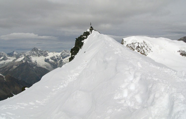 Allalinhorn summit ridge