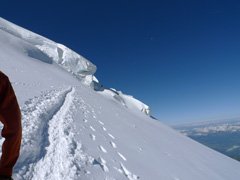 The track up Mt Blanc du Tacul