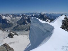 The summit of Mt Blanc du Tacul
