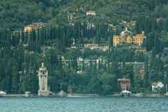 Pencil cypresses on Lake Garda