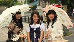 Cosplay girls, Meiji Jingu-Mae, Tokyo