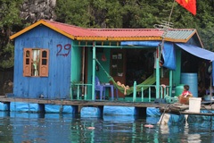 Floating fishing village