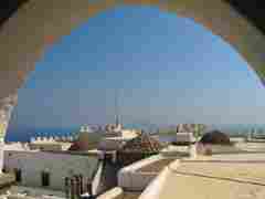 Roof of monastery, Patmos